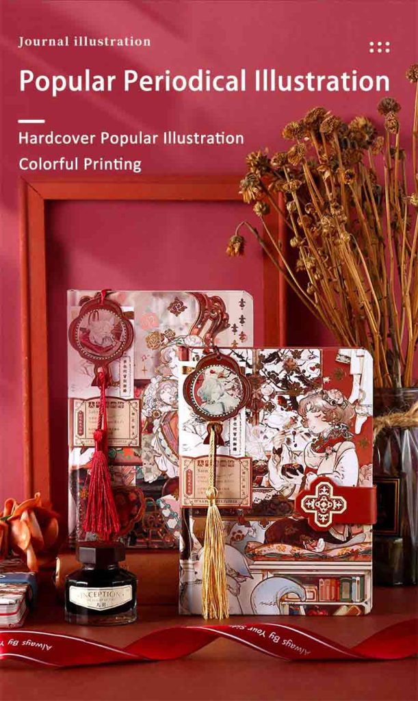 Chinese Red Tassels 3D Folded Custom Notebook Wholesales OEM Print ...