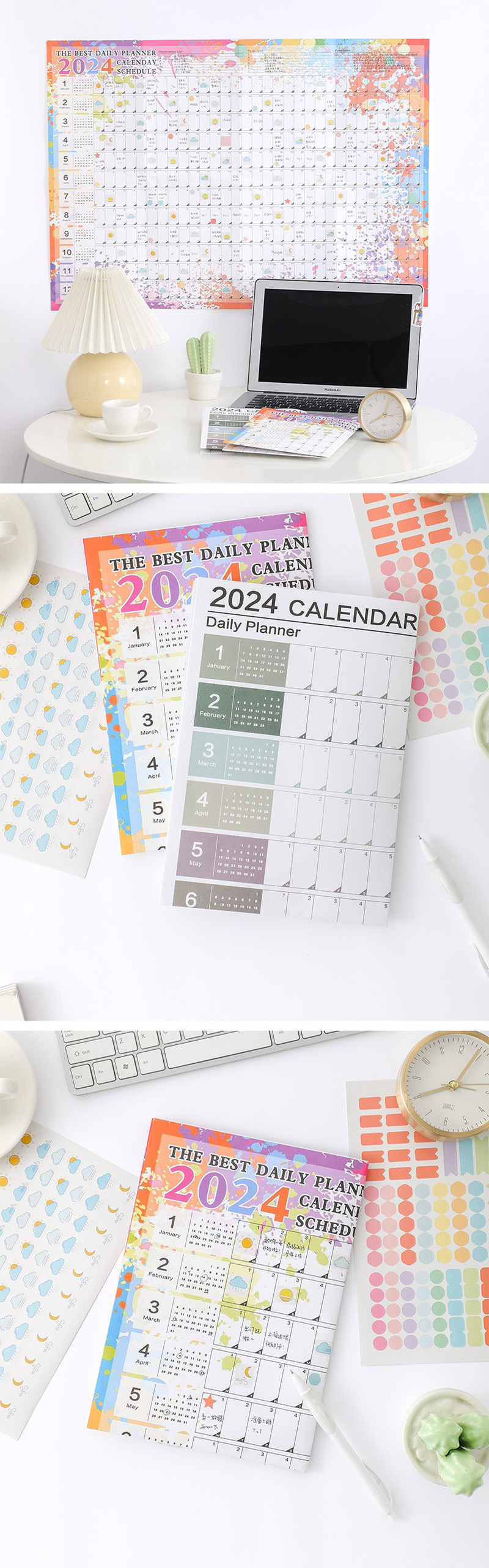 List 365 Days Daily Notes Custom Calendar Full Color Print